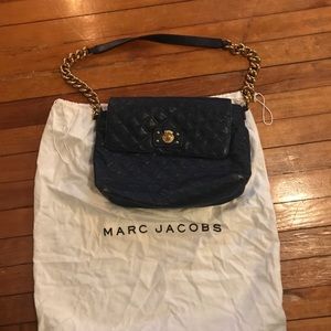 Marc Jacobs Quilted Navy Shoulder Bag